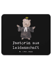 Mr. & Mrs. Panda Mauspad Pastorin Leidenschaft mit Spruch in Schwarz