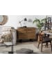 Beliani Sideboard TIMBER in Braun/Grau - (W) 94 x (H) 79 x (L) 42 cm