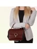 Toscanto Leder Handtasche Toscanto Tasche dunkelrot, schwarz ca. 26cm
