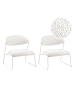 Beliani 2er-Set Sessel KOLSVA in Weiß