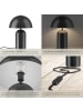 tectake Retro-Tischlampe Altea 25 x 37 cm, schwarz