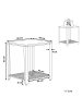 Beliani Beistelltisch ASTON in Braun/Schwarz - (W) 45 x (H) 55 x (L) 45 cm