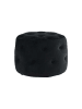 ebuy24 Pouf Benjamin Schwarz 55 x 55 cm