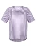 Alba Moda Streifenbluse mit Halbarm in flieder