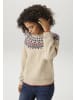 Aniston CASUAL Strickpullover in natur-blau-terrakotta