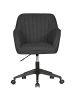 KADIMA DESIGN Schreibtischstuhl MIAMI Anthrazit Stoff Drehstuhl mit Lehne 120 kg,
