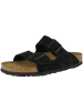 Birkenstock Sandale Arizona SFB Veloursleder Weichbettung normal in schwarz