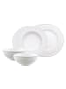 Villeroy & Boch 6er Set Basic-Set Gray Pearl weiß in weiß