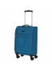 D&N Travel Line 9204 - 4-Rollen-Kabinentrolley S 55 cm (schwarz) in blau