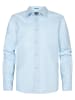 Petrol Industries Unifarbener Hemd Seascape in Blau