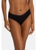 Hanro Midi Slip Cotton Seamless in Schwarz / beige