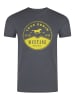 Mustang T-Shirt Basic Print Tee in Grau