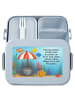 Mr. & Mrs. Panda MEPAL Bentobox Seeigel Design mit Spruch in Blau Pastell