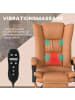 Vinsetto Massage-Bürostuhl-64L x 70B x 110-118H cm-Braun