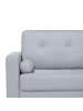 Beliani 2-Sitzer Sofa KALMAR in Grau/Heller Holzfarbton - (W) 182 x (H) 88 x (L) 74 cm