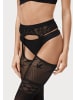 PETITE FLEUR GOLD Ouvert Strumpfhose in schwarz