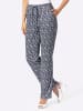 WITT WEIDEN Jersey-Hose in marine-millefleurs