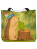Mr. & Mrs. Panda Strandtasche Igel Federschmuck Design ohne Spruch in Weiß