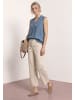 Street One Blusentop mit Rüschen im Denim-Look in Light Blue Washed