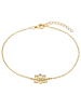 Rafaela Donata Armband Lotusblume Sterling Silber Zirkonia in gelbgold