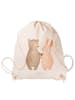 Mr. & Mrs. Panda wander rucksack Bär und Hase Umarmen ohne Spruch in Creme