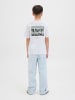 JACK & JONES Junior T-Shirt JJWOBLY TEE S/S CREW NECK JNR in white