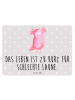 Mr. & Mrs. Panda Blechschild Axolotl Glücklich mit Spruch in Grau Pastell
