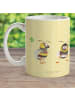 Mr. & Mrs. Panda Kindertasse Hummeln Kleeblatt ohne Spruch in Gelb Pastell