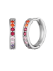 Engelsrufer  925 Sterling Silber rhodiniert Zirkonia Creolen