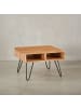 KADIMA DESIGN Couchtisch 60x60x40 cm Massivholz / Metall Design Sofatisch