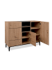 CALICOSY Anrichte NOLA in Helles Holz - (W) 120  x (H) 90  x (L) 42  cm
