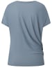 super.natural Merino T-Shirt W YOGA LOOSE TEE in Grau-Blau