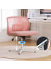 ABRIHOME Bürostuhl 360° drehbar und höhenverstellbar Mesh, Rosa