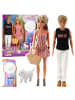 Wisam® Anlily Puppenset: Mädchen mit Jungen, Hut und Hundezubehör