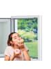 EASYmaxx Moskitonetz Fenster 130x150cm schwarz mit Klettverschluss Schwarz