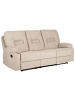 Beliani 3-Sitzer Sofa BERGEN in Beige/Schwarz - (W) 204 x (H) 101 x (L) 73 cm