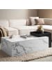 KADIMA DESIGN Couchtisch 120x60x40 cm Schwarz Sofatisch in Marmor-Optik