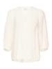 Kaffe Langarm-Bluse KAsonja Loose fit in Chalk