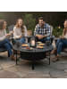 relaxdays Feuerschale in Schwarz - (H)71 x Ø 92 cm