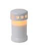 STAR Trading LED Grabkerze Serene, Batterie, weiß, outdoor, 13,5cm