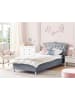 Beliani Einzelbett METZ in Grau/Silber - (W) 126 x (H) 102 x (L) 217 cm