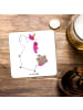 Mr. & Mrs. Panda Bierdeckel Einhorn Koffer ohne Spruch in Weiß