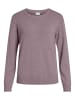 Vila Dünner Rundhals Strickpullover VIRIL in Altrosa