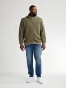 Petrol Industries Lässiger Cardigan in Plus Size Sitka in Grün