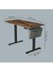 SONGMICS Schreibtisch Balok in Braun - (B)60 x (H)(72-120) x (T)120 cm