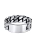 KUZZOI Ring 925 Sterling Silber Siegelring in Schwarz