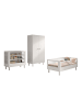 58 aufm Kessel JUNIORBETT SET 70x140 Keeley Buche Weiß Holz Regal Komfort Stabil