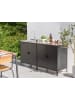 Beliani 2er-Set Gartenküche VILAMA in Schwarz/Silber