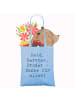 Mr. & Mrs. Panda Tote Bag Spruch Held Bruder mit Spruch in Sky Blue