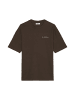 Marc O'Polo DENIM T-Shirt oversize in dark chocolate